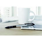 Branded 3-in-1 Ink Pen with Stylus in use