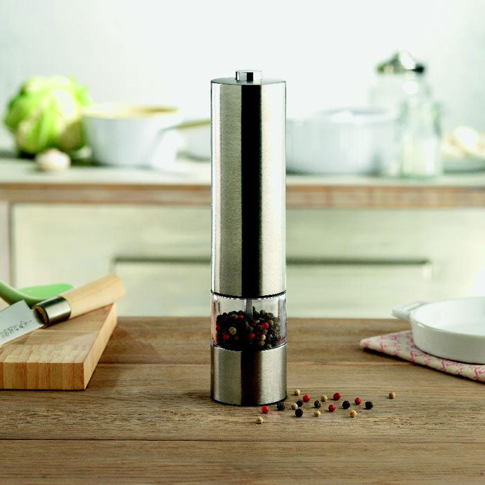 Branded Electric Salt or Pepper Mill in use