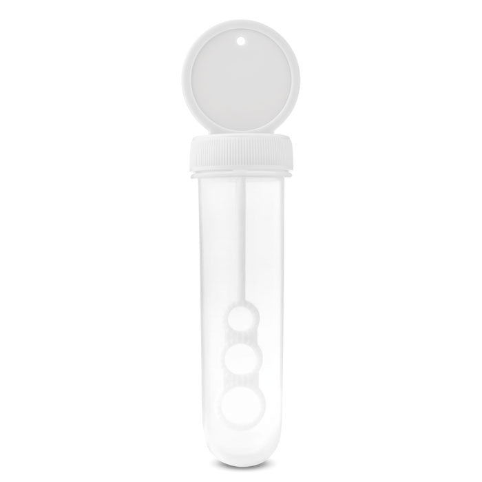 Branded Bubble Stick Blower in White