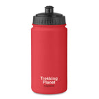 Branded PE Sports Bottle 500ml in Red