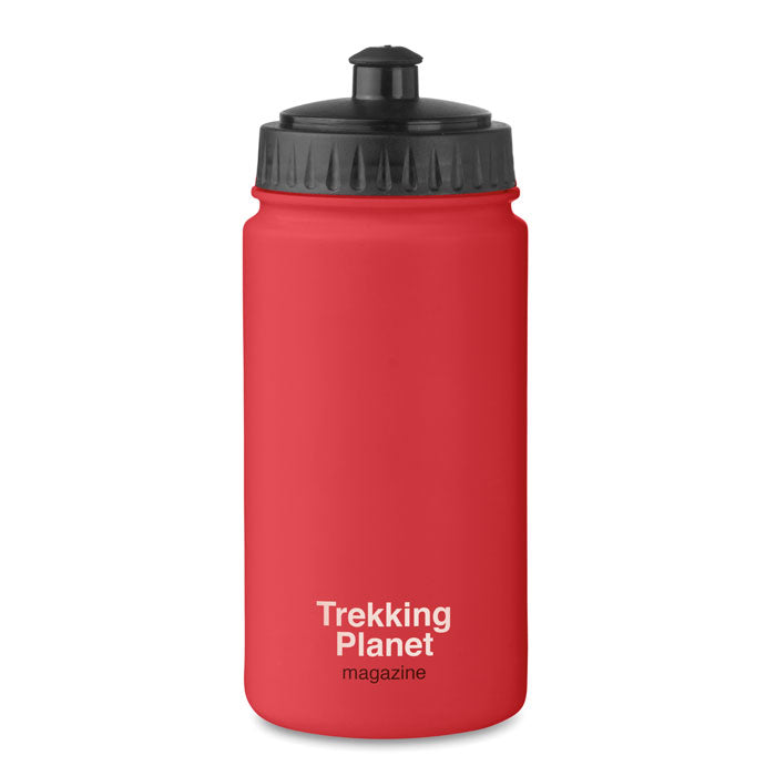 Branded PE Sports Bottle 500ml in Red