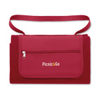 Branded Foldable Fleece Picnic Blanket in Red