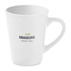 Branded small ceramic mug, printed