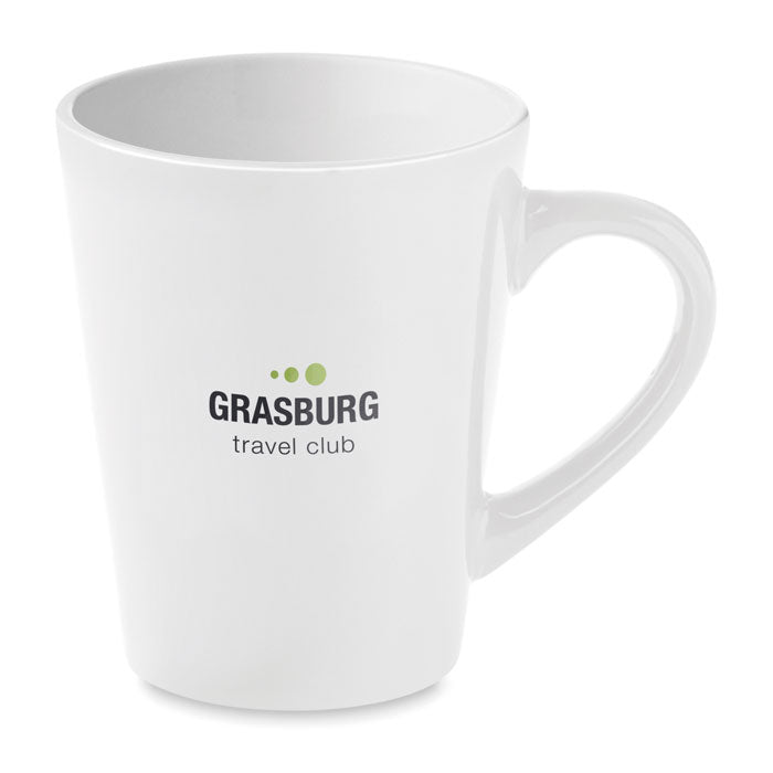 Branded small ceramic mug, printed