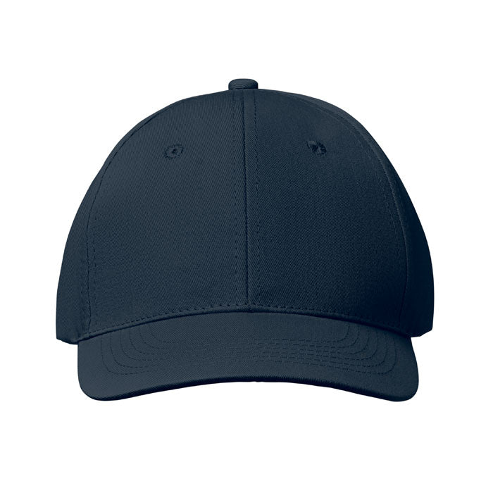 Branded 6 Panel Cotton Twill Baseball Cap 160gsm without branding