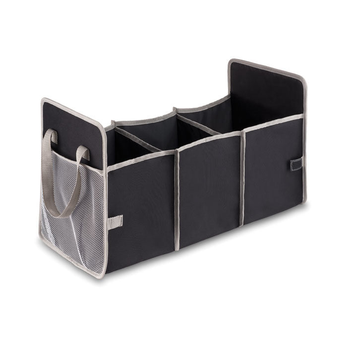 Branded Foldable Car Organiser with Mesh Pocket