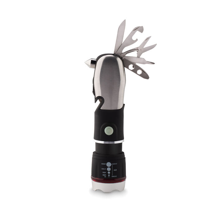 Branded Multi-Tool Torch with Safety Hammer