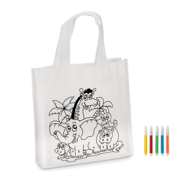Branded Non-Woven Mini Shopping Bag with Markers without branding
