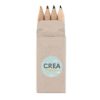 Branded 4 Mini Coloured Pencils