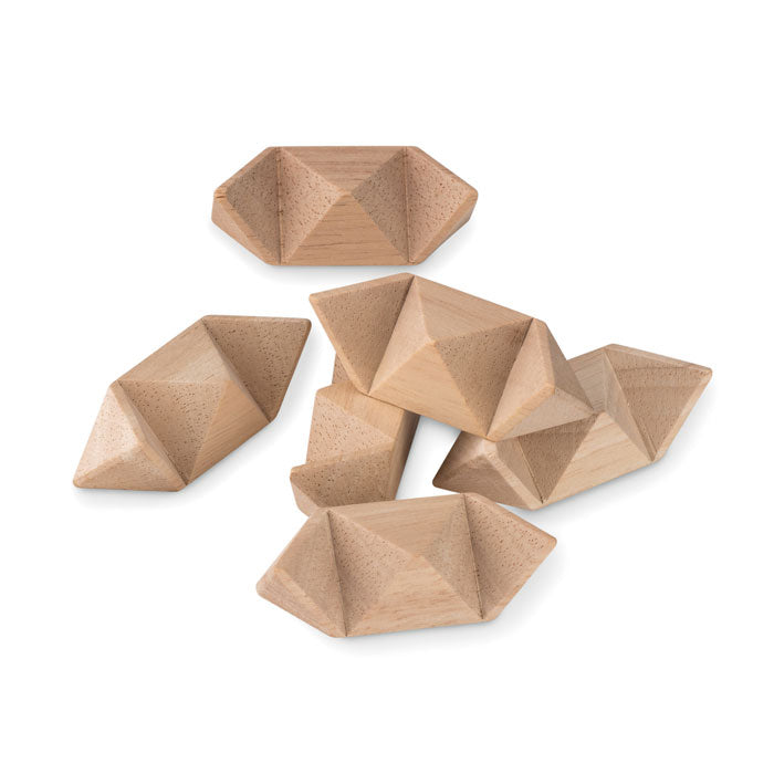 Branded Wooden Star Brain Teaser without branding