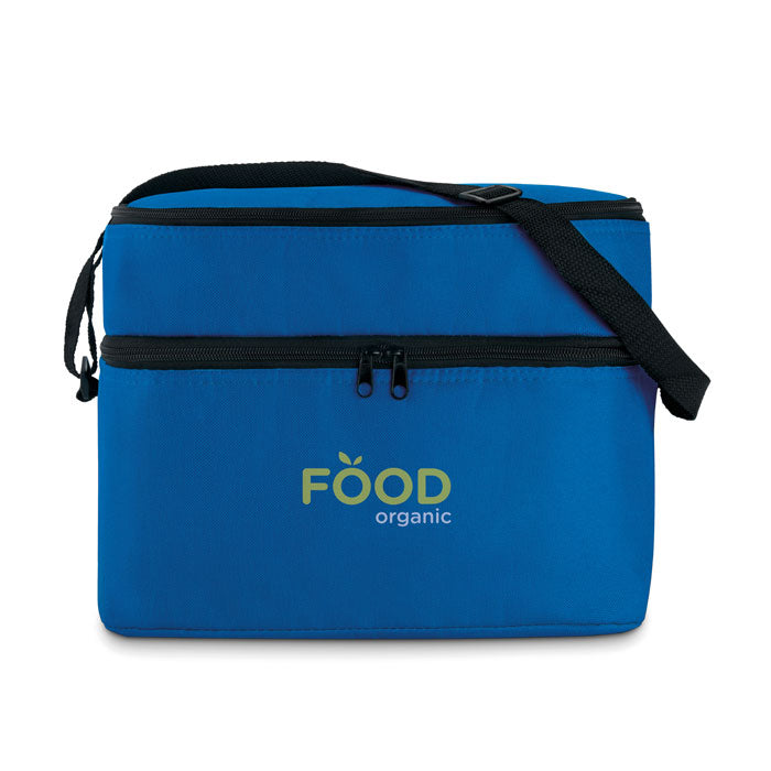 Branded Cooler Bag with 2 Compartments in Blue
