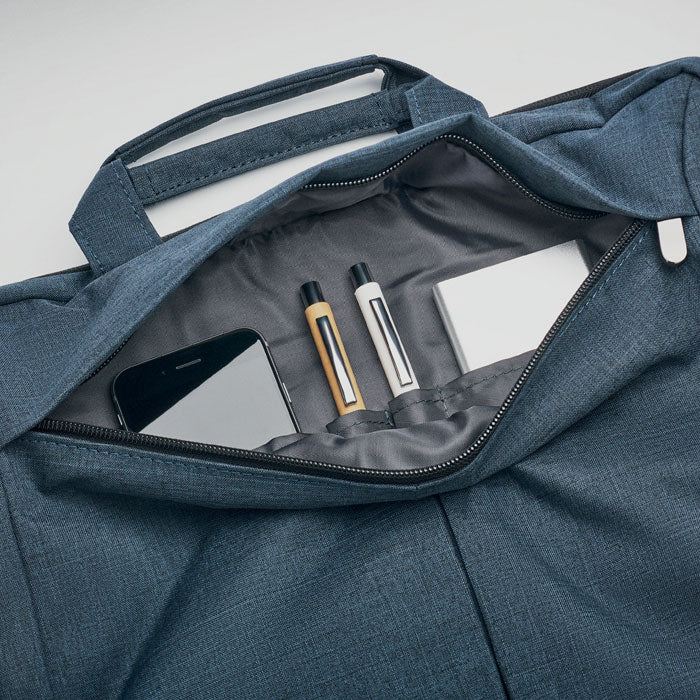 Branded Laptop Bag in 2 Tone 360D without branding