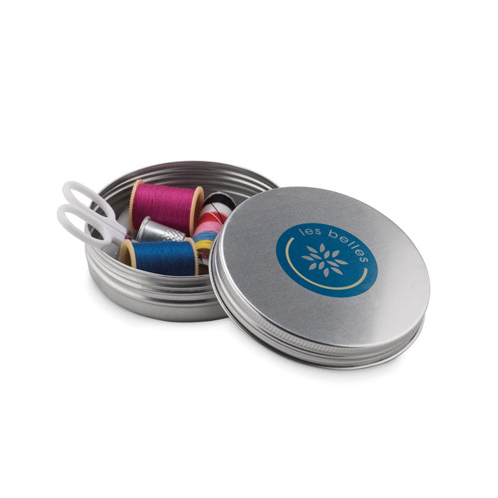 Branded Sewing Kit in Tin Box