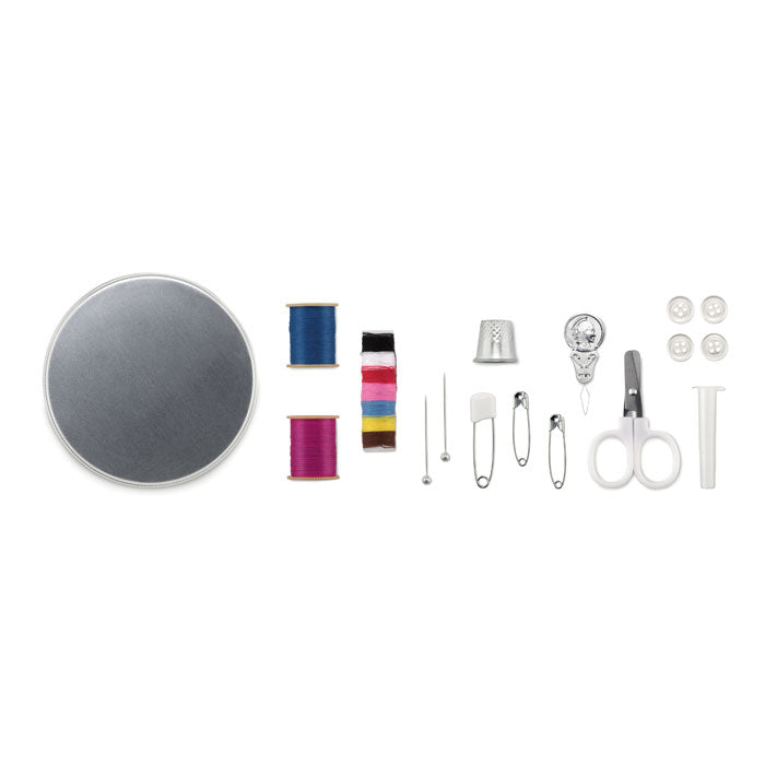 Branded Sewing Kit in Tin Box without branding