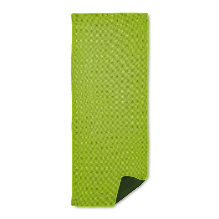 Branded Microfibre Sports Towel 30 x 80cm in Green