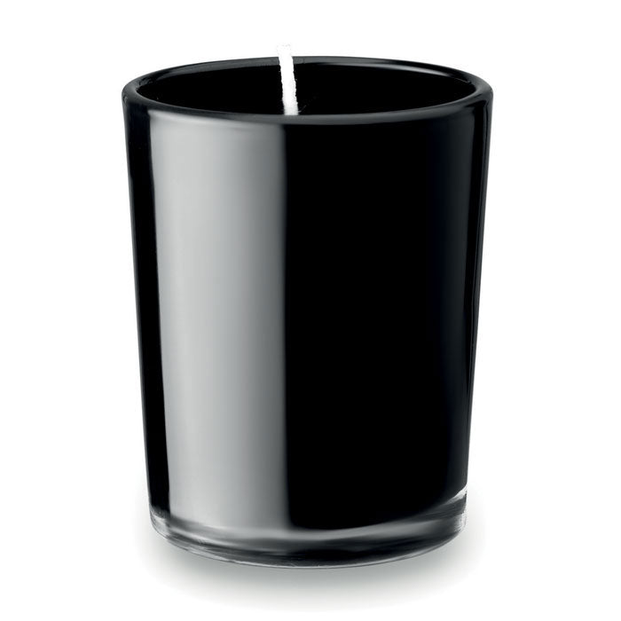 Branded Scented Candle in Coloured Glass 50g in Black