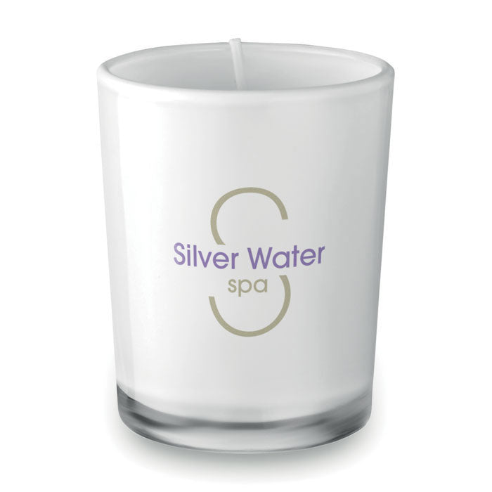 Branded Scented Candle in Coloured Glass 50g