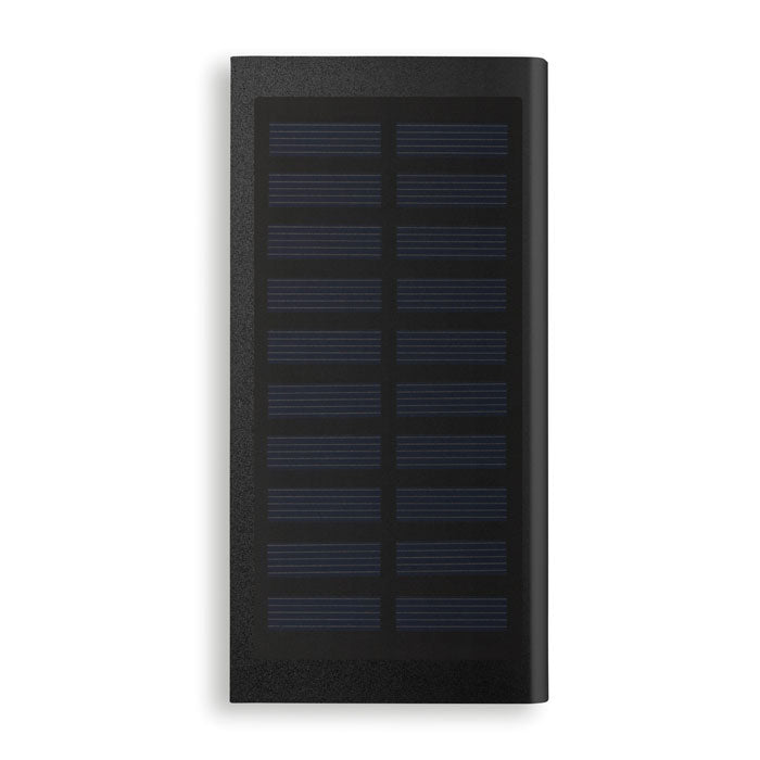 Branded Solar Power Bank 8000mAh in Black