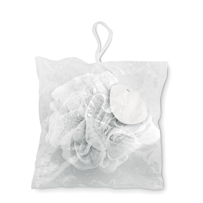 Branded Shower Puff without branding