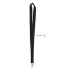 Branded 20mm Lanyard with Metal Hook in Black
