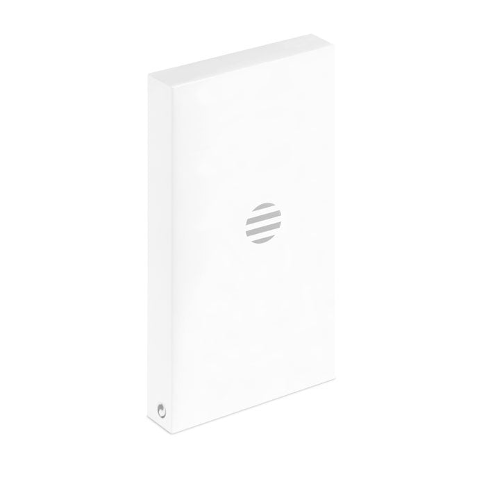 Branded Recycled Aluminium Solar Power Bank 4000mAh without branding