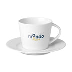 Branded Cappuccino Cup and Saucer