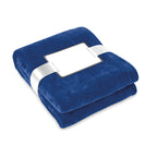 Branded Flannel Fleece Blanket 280gsm in Blue