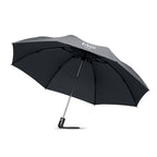 Branded Foldable Reversible Umbrella in Grey