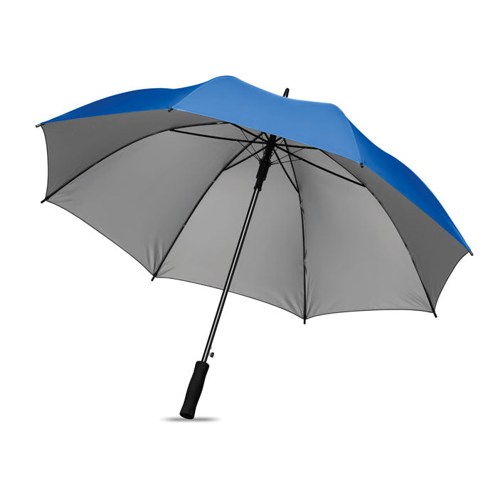 Branded 27 Inch Silver Coated Umbrella without branding