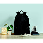 Branded Polyester Laptop Backpack in use