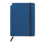Branded A5 Soft PU Notebook with Pen Holder in Spine