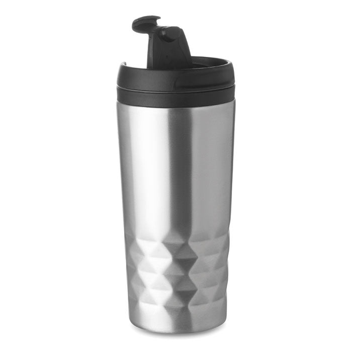 Branded steel travel cup, 280ml