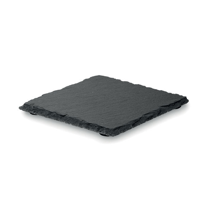 Branded Set of 4 Slate Coasters without branding
