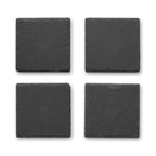 Branded Set of 4 Slate Coasters without branding