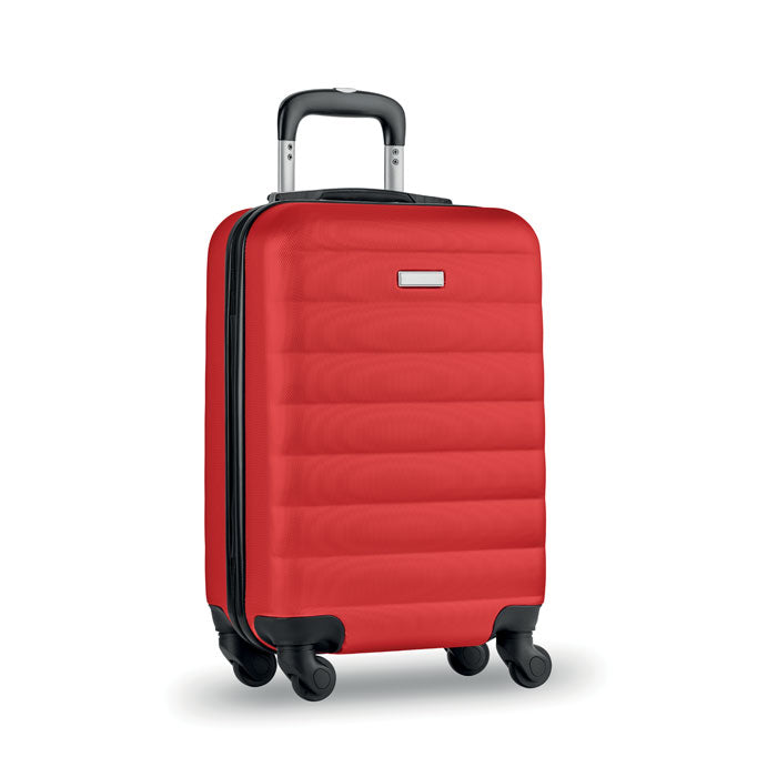 Branded Hard Trolley 35 x 22 x 53cm in Red
