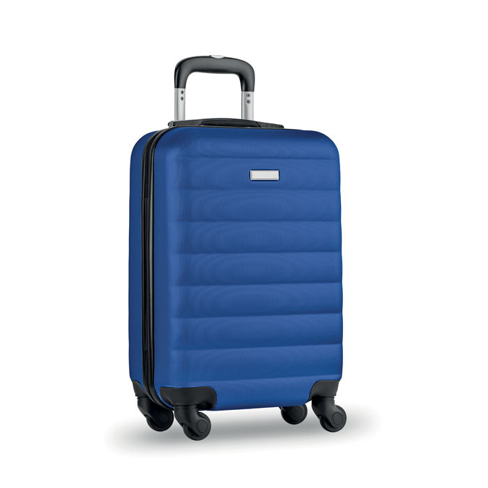Branded Hard Trolley 35 x 22 x 53cm in Blue