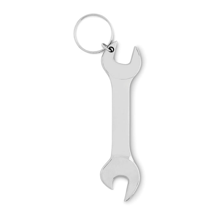 Branded Wrench Shaped Bottle Opener Key Ring