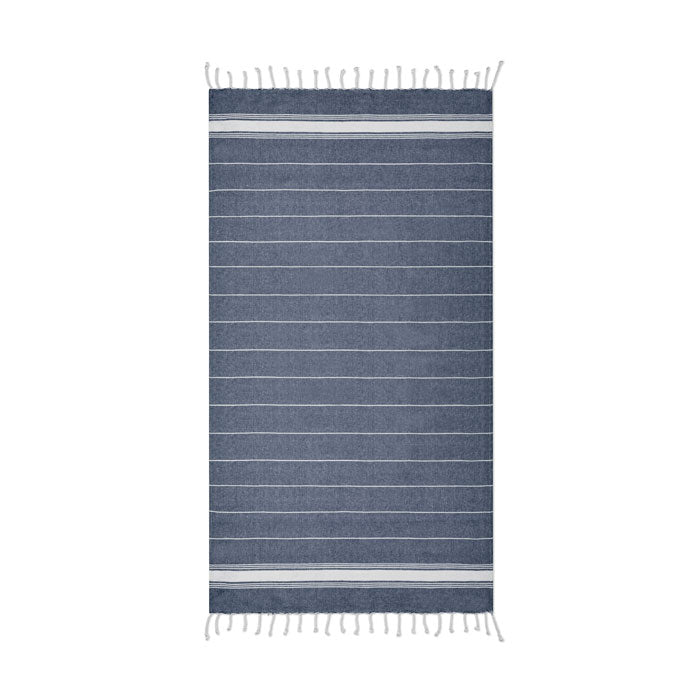 Branded Cotton Beach Towel 180gsm in Blue