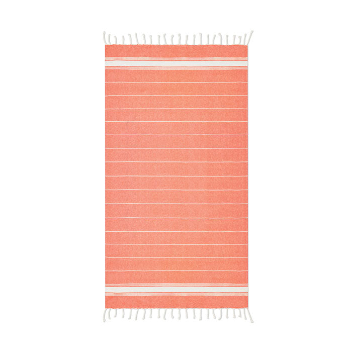 Branded Cotton Beach Towel 180gsm in Orange