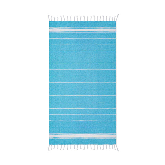 Branded Cotton Beach Towel 180gsm in Blue
