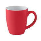 Branded coloured mug in gift box