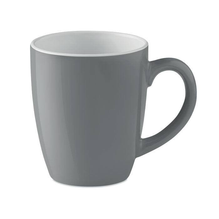 Branded Coloured Mug in Gift Box - 290ml in Grey