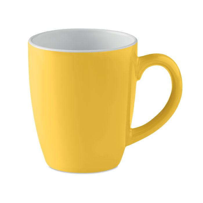 Branded Coloured Mug in Gift Box - 290ml in Yellow