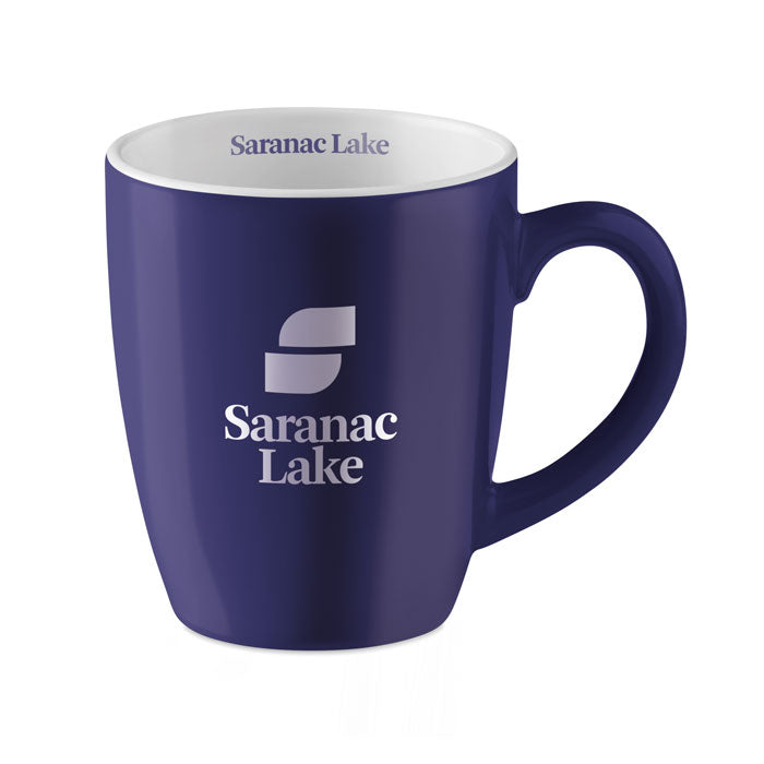 Branded Coloured Mug in Gift Box - 290ml in Blue