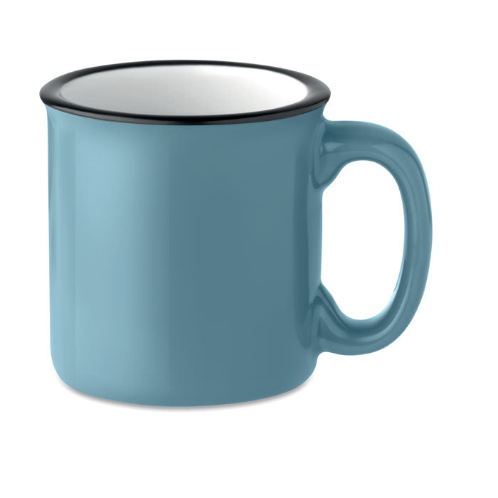 Branded Vintage Style Mug - 240ml in Blue