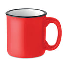 Branded Vintage Style Mug - 240ml in Red
