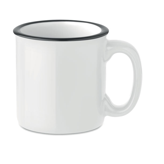 Branded Vintage Style Mug - 240ml in White