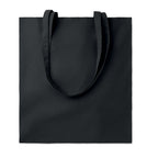 Branded Cotton Shopping Bag 140gsm 38 x 42cm in Black