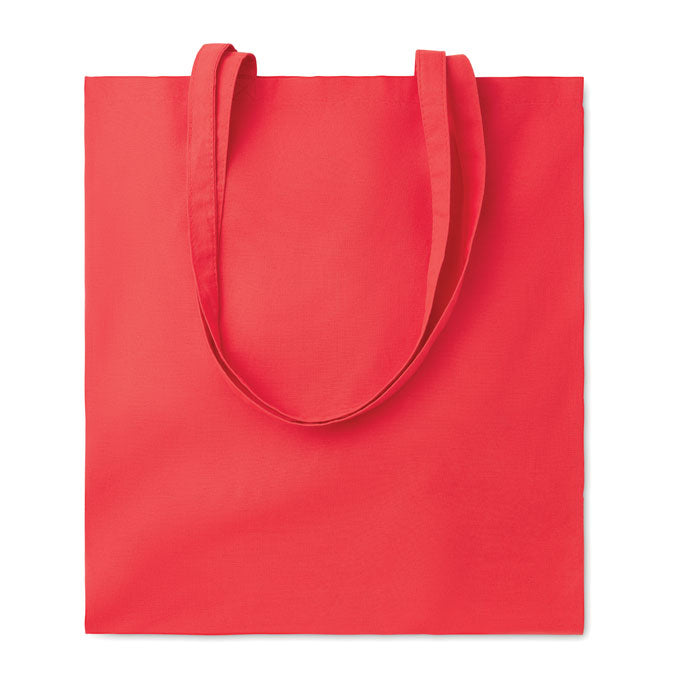 Branded Cotton Shopping Bag 140gsm 38 x 42cm in Red