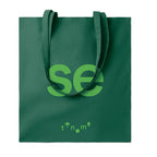 Branded Cotton Shopping Bag 140gsm 38 x 42cm in Green